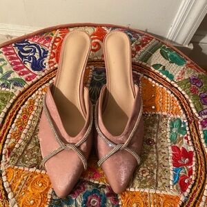 Elegant Pink Slip-On Women's Shoes